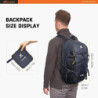 SKYSPER ISHELL 30 Faltbarer Rucksack 30L Ultra-leicht Tagesrucksack Verstaubar Daypack Wasserfest Wanderrucksack Reiserucksac