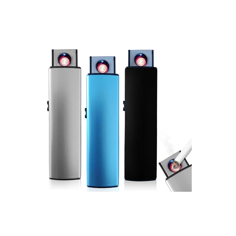 3 Stück Sturmfeuerzeug Elektronisches Feuerzeug, USB Feuerzeug Lichtbogen Feuerzeug doppelseitige Zündung USB Feuerzeuge Wied 3 Stück Sturmfeuerzeug Elektronisches Feuerzeug, USB Feuerzeug Lichtbogen Feuerzeug doppelseitige Zündung USB Feuerzeuge Wied
