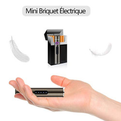 KIPIDA Feuerzeug Elektrisch, Lichtbogen Feuerzeug LED, USB Elektronische Feuerzeug, Dual Touchscreen Elektro Feuerzeug, Windd