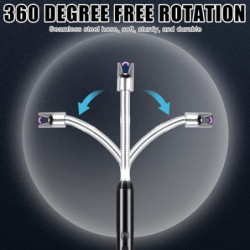 2er Set Stabfeuerzeug, Elektrisch Feuerzeug Lichtbogen Feuerzeug USB Aufladbar Plasma Kerzenanzünder Langes Feuerzeug für Ker