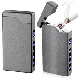 WIYETY Lichtbogen Feuerzeug USB Aufladbar: Wasserdicht & Winddicht Feuerzeug, Elektronische Feuerzeug mit Batterieanzeige, Pl