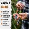Camp Buddy Bamboo Feuerstahl XXL - Robuster Magnesium Feuerstab mit über 20.000 Zündungen - Feuerstahl Outdoor Ausrüstung - F