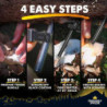 The Friendly Swede 2er Set Feuerstarter Easy Grip - Feuerstahl in idealer Länge mit starkem Funkenflug für Camping, Outdoor, 