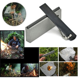 Grenhaven Medium Feuerstein Block Feuerstahl 1.500 Zündungen 7,5 cm Magnesium Feuerstarter Feuerzeug Flint Stone Fire Steel O