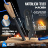 AVENTURIS® Feuerstahl XXL Der ultimative Outdoor Survival Firestarter Camping & Bushcraft Vielseitiger feuerstahl Outdoor, Zu