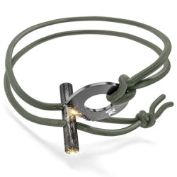 ODENWOLF Feuerstahl Outdoor Halskette - Firestarter Magnesium als Anhänger - Feuerstahl Klein ideal geeignet für Survival und