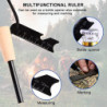 Feuerstahl - Feuerstein, 3 Stück Feuerstarter mit Handmade Griff, Survival Feuerstein Set Magnesium Feuerstarter, Feuereisen 