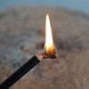 WDEC 4 Stück Wicks Zunder für Feuerstahl - Einfaches anzünden & Wasserfest - Für Lagerfeuer, Kamin oder Grill - 4 Zunderschnü