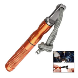 Jzhen Feuerstahl Outdoor, Feuerstein Survival Extrem Starker Funkenflug, Feuerstarter mit Seil Feuerstahl Set für Camping, Ou