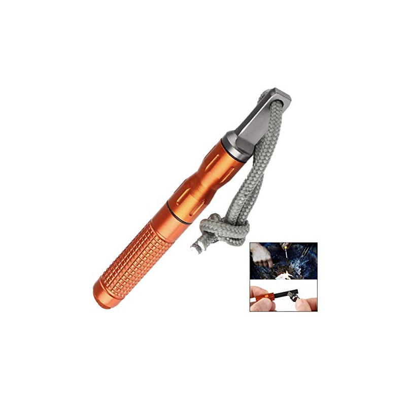 Jzhen Feuerstahl Outdoor, Feuerstein Survival Extrem Starker Funkenflug, Feuerstarter mit Seil Feuerstahl Set für Camping, Ou Jzhen Feuerstahl Outdoor, Feuerstein Survival Extrem Starker Funkenflug, Feuerstarter mit Seil Feuerstahl Set für Camping, Ou