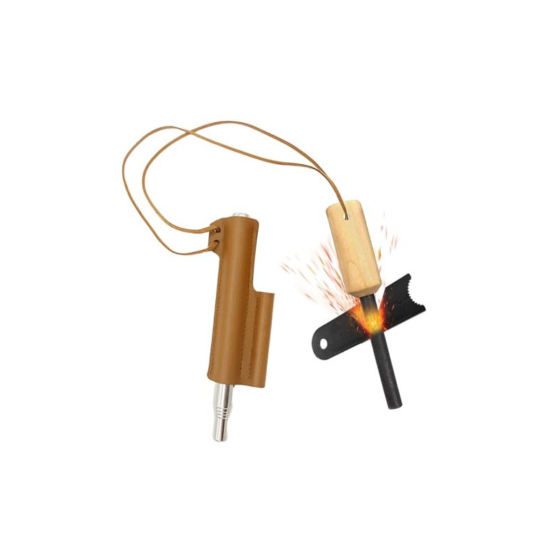 Survival Feuerstein - Feuerstahl -Hochwertiges Ferrocerium - Feuerstarter mit Feueranzünder Set für Outdoor, Bushcraft - Para Survival Feuerstein - Feuerstahl -Hochwertiges Ferrocerium - Feuerstarter mit Feueranzünder Set für Outdoor, Bushcraft - Para