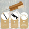 Survival Feuerstein - Feuerstahl -Hochwertiges Ferrocerium - Feuerstarter mit Feueranzünder Set für Outdoor, Bushcraft - Para