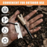 GAOUTO 3 Stück Feuerstahl: Survival Feuerstein, Feuerstarter Set mit Paracord Zunder, Feuerstein mit Extrem Starker Funkenflu