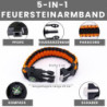 John Lossag-Feuerstahl Outdoor Set - Feuerstein, Kienspan, Überlebensausrüstung für Camping