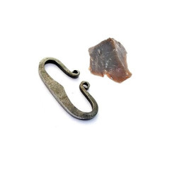Survival Feuerstein mit Germanischem Feuerstahl/Wikinger Feuermach-Set/Feuerstarter mit Feueranzünder Set für Outdoor wie im 