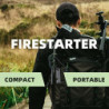 Survival-Werkzeug, Feueranzünder, Ferro-Ruten-Feuerstarter-Set und Rucksackreisen, Multifunktionswerkzeug, Feuerstarter, Surv