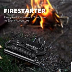 Survival-Werkzeug, Feueranzünder, Ferro-Ruten-Feuerstarter-Set und Rucksackreisen, Multifunktionswerkzeug, Feuerstarter, Surv