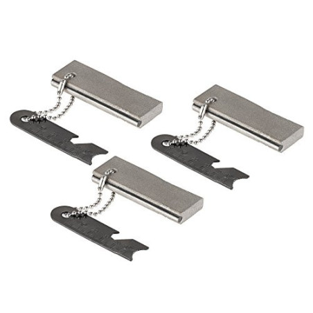 Semptec Urban Survival Technology Feuerstein Anzünder: Magnesium-Feuerstarter mit integr. Feuerstein & Metallschaber, 3er-Set