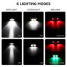 LE Stirnlampe, 1300 Lux LED XPG Kopflampe mit 6 Lichtmodi Scheinwerfer und Rotlicht, IPX4 spritzwassergeschütztes Gehäuse, Ba