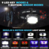 Stirnlampe LED Wiederaufladbar,MLIAIMCE 2 Stück 2000 Lumens Superhell Sensor Stirnlampe 18 Modi Kopflampe,IPX4 Wasserdicht LE