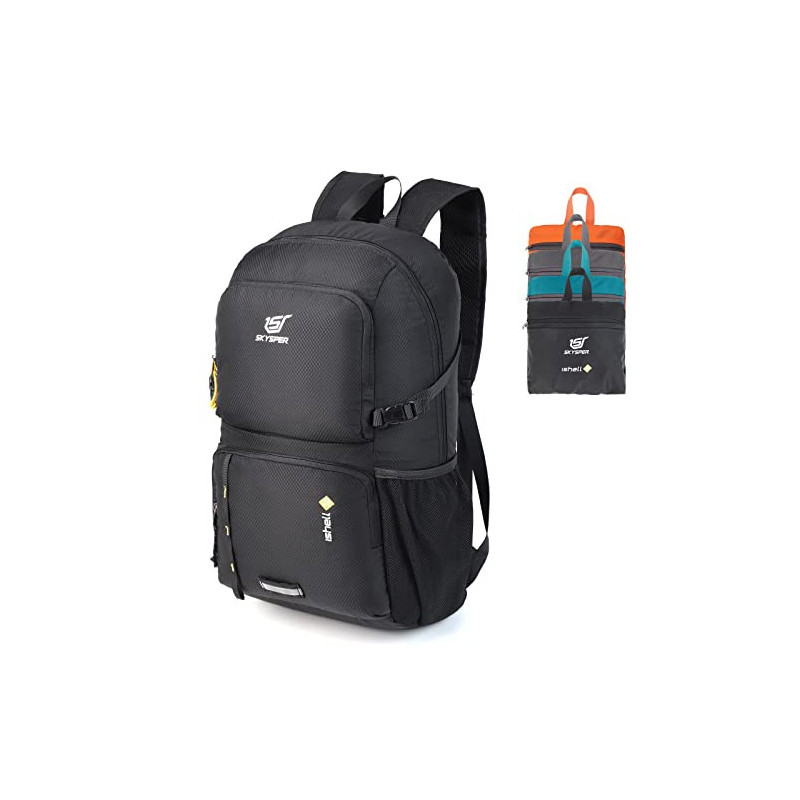 SKYSPER Ultraleichter Faltbarer Rucksack 30L mit Nassfach - Wasserfest und Verstaubarer Daypack für Wandern, Reisen, Radtoure SKYSPER Ultraleichter Faltbarer Rucksack 30L mit Nassfach - Wasserfest und Verstaubarer Daypack für Wandern, Reisen, Radtoure