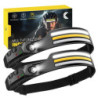konqkin-2 Stück-Stirnlampe-LED-Wiederaufladbar-Kopflampe-Stirnlampen-Lauflicht-Helmlampe-Headlamp-Headlight-IPX4 Wasserdichte