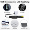 Pristar LED Stirnlampe Wiederaufladbar, Kopflampe Stirnlampes Aufladbar Wasserdicht USB COB Lampe Stirnband 5 Modi Gobeam 230