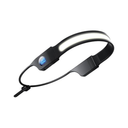 Stirnlampe LED Wiederaufladbar mit Digitalanzeige, 500 Lumen Superhell Kopflampe, 3 Modi & 230° Weitwinkel, IPX4 Wasserdicht,