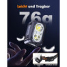 ISEYOU Stirnlampe LED Wiederaufladbar, Superhell Kopflampe mit Rotlicht & 5 Lichtmodi, Gestensensor & IPX4 Wasserdichte, USB 