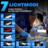 Sogdeco Stirnlampe LED Wiederaufladbar, 2 Stück 230° Weitwinkel 7 Modi Superhelle Stirnlampe, 22 Stunden Laufzeit, Sensor und
