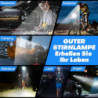 Sogdeco Stirnlampe LED Wiederaufladbar, 2 Stück 230° Weitwinkel 7 Modi Superhelle Stirnlampe, 22 Stunden Laufzeit, Sensor und