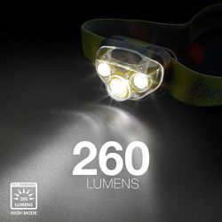 Energizer Stirnlampe LED, Superhelle Kopflampe für Camping, Outdoor und Wandern, Batterie Enthalten, Waldgrün, Forest Green: 