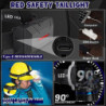 MLIAIMCE Stirnlampe, Superheller Stirnlampe LED Wiederaufladbar 18000 Lumen 8 LED 8 Modi Mit Rotlicht Warnlicht Kopflampe,IPX