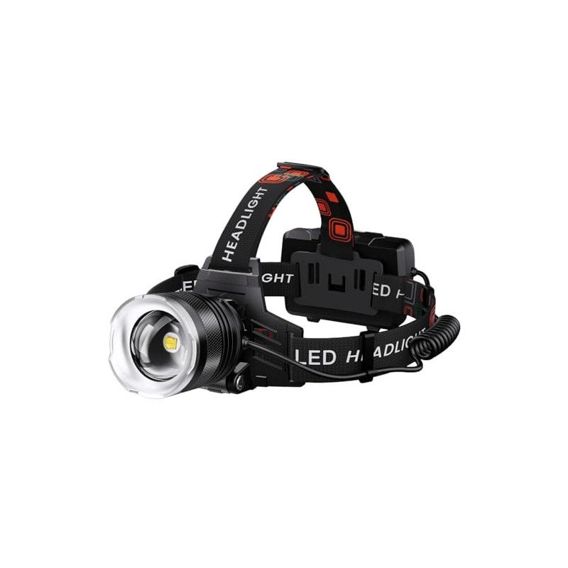 SIDARK Stirnlampe Led Wiederaufladbar,Superhell 100000 Lumen Kopflampe Stirnlampe mit 6 Lichtmodi & 9000mAh Grosse Kapazität SIDARK Stirnlampe Led Wiederaufladbar,Superhell 100000 Lumen Kopflampe Stirnlampe mit 6 Lichtmodi & 9000mAh Grosse Kapazität