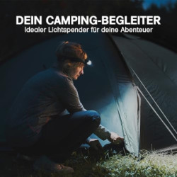 Offgridtec 2er Pack LED Stirnlampe 220lm, 1300 Lux, IPX4 Wasserdicht, Verstellbares Kopfband, Verschiedene Lichtmodi für Outd