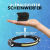 Stirnlampe LED Wiederaufladbar USB, Sensor Kopflampe Headlight mit 5 Lichtmodi Superhell Stirnlampen 600 Lumen IPX4 Sport-Sti