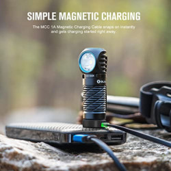 OLIGHT Perun 2 Mini LED Stirnlampe 1100 Lumen 150 Meter, USB Wiederaufladbare EDC Taschenlampe mit Rotlicht, 5 Lichtmodi Wass