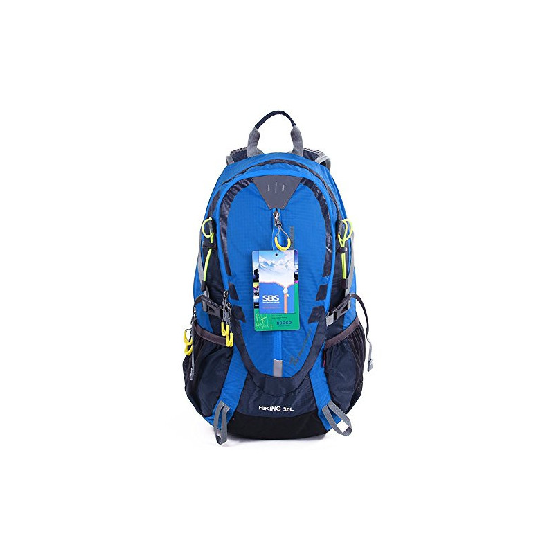 EGOGO 30L Wasserdicht Wanderrucksack Camping Rucksack mit Regenschutz Laufen Radfahren im Freien S2310  Blau 