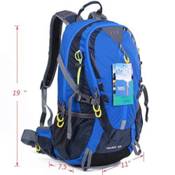 EGOGO 30L Wasserdicht Wanderrucksack Camping Rucksack mit Regenschutz Laufen Radfahren im Freien S2310  Blau 