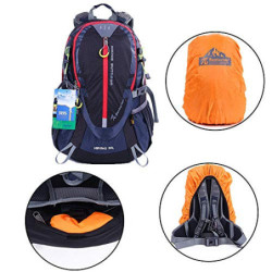 EGOGO 30L Wasserdicht Wanderrucksack Camping Rucksack mit Regenschutz Laufen Radfahren im Freien S2310  Blau 