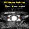 Hyted Stirnlampe LED Wiederaufladbar, 2 Stück 2000 Lumens Superhell Sensor Stirnlampe mit 10 Lichtmodi, IPX5 Wasserdicht LED 