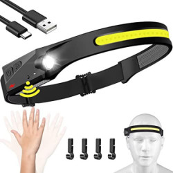 LeuKoles Naturvibes Stirnlampe - das Original, Naturevibes Stirnlampe, Nature Vibes Stirnlampe -350LM - 6 Modi - 1200mah LED 