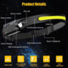 LeuKoles Naturvibes Stirnlampe - das Original, Naturevibes Stirnlampe, Nature Vibes Stirnlampe -350LM - 6 Modi - 1200mah LED 