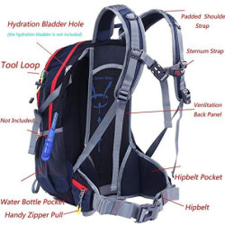 EGOGO 30L Wasserdicht Wanderrucksack Camping Rucksack mit Regenschutz Laufen Radfahren im Freien S2310  Blau 