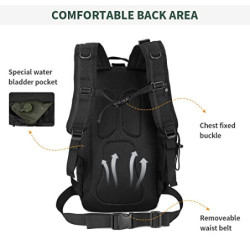HUNTVP Militär Rucksack 30L Wanderrucksack Herren Bundeswehr Rucksack Taktischer Rucksack Wasserdicht Daypack Molle Tagesruck