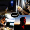 Everbeam H6 Pro LED-Stirnlampe mit Bewegungssensor, 650 Lumen, 20 Stunden Laufzeit, 1200 mAh Akku, wiederaufladbar, wasserdic
