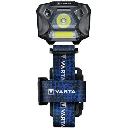 VARTA Stirnlampe LED inkl. 3x AAA Batterien, Work Flex Motion Sensor H20, Bewegungssensor, zwei Leuchtmodi, an- und ausschalt