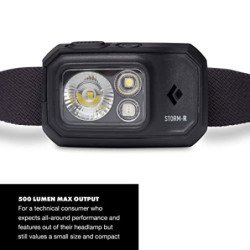 Black Diamond Storm 500-R Headlamp Schwarz, Stirnlampe, Größe One Size - Farbe Black