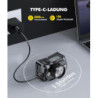 Rolgno Stirnlampe LED Wiederaufladbar, [Ultrahell] Kopflampe mit Sensor & Rotlicht, 6 Lichtmodi & IPX4 Wasserdicht Stirnlampe
