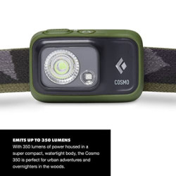 Black Diamond Cosmo 350 Headlamp Grau, Stirnlampe, Größe One Size - Farbe Dark Olive